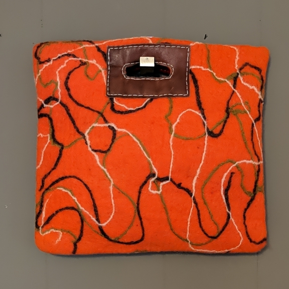 Felted wool purse tote - Picture 1 of 4